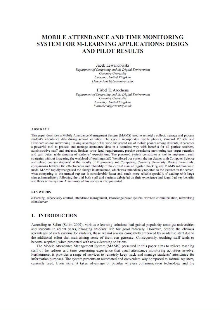 Thesis about learning management system